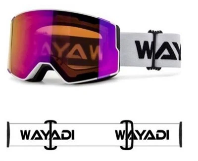 عینک اسکی صورتی روشن